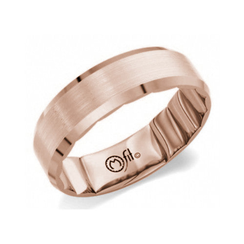 MFit (6mm) 10K/14K Gold Brushed Bevelled Edge Wedding Band – Boulevard ...
