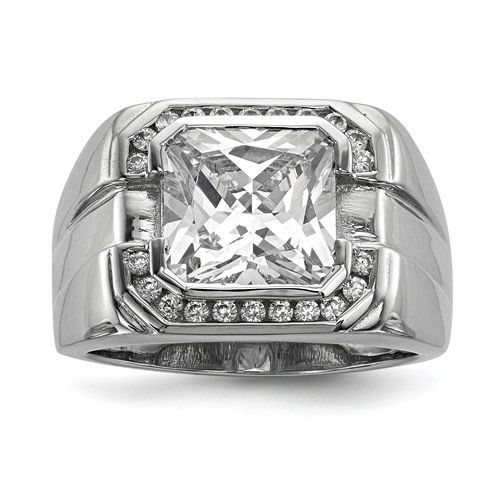 Hip Hop Ring Men's Cubic Zirconia Ring Fashion Jewelry Ring - Temu
