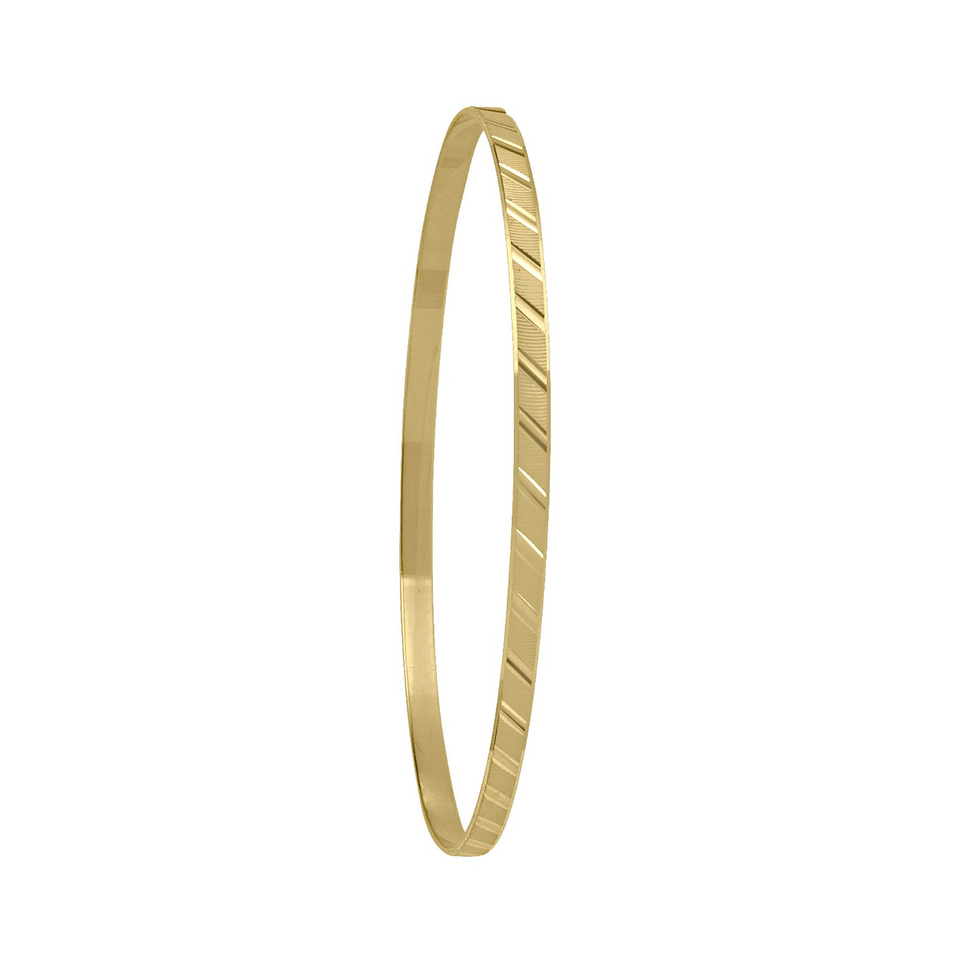Genuine 10K Gold Bangle Bracelet 7inch Ladies Gold Bangle - Etsy