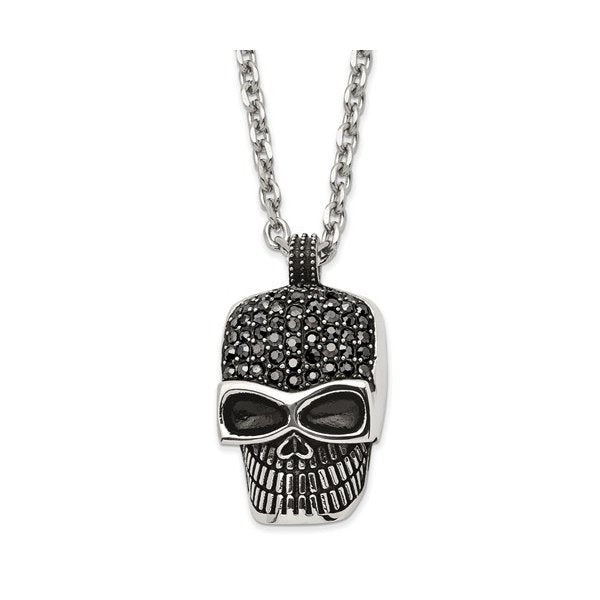 Swarovski Crystal Skull Swarovski Taddeo Skull Pendant Stainless